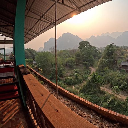 Blue Sunset Hostel Vang Vieng Eksteriør billede