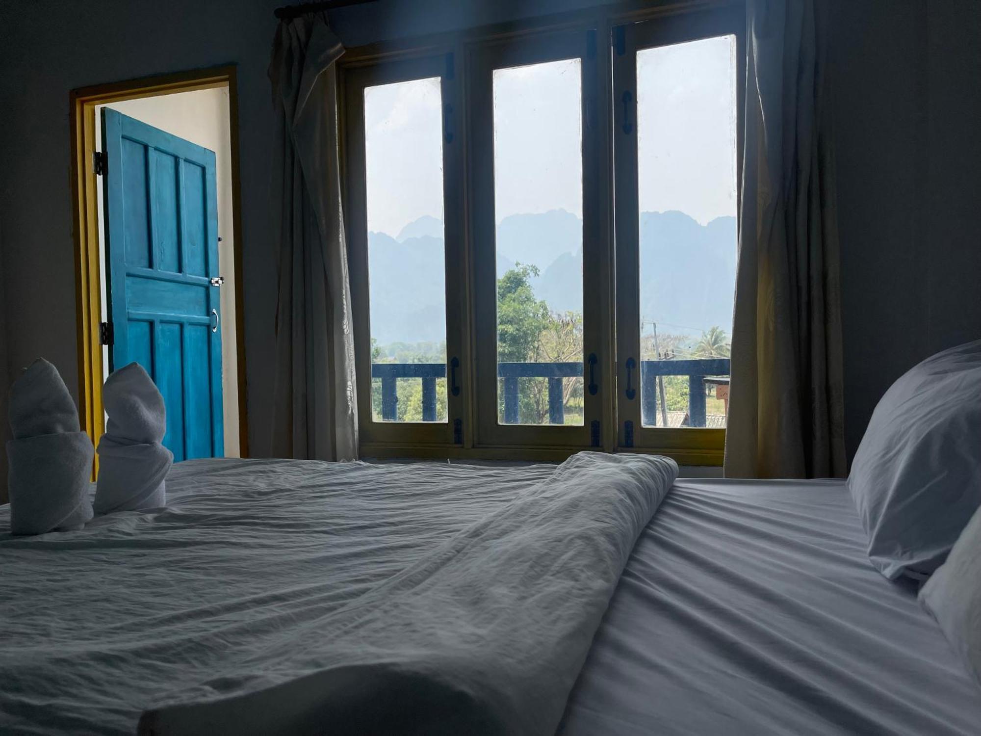 Blue Sunset Hostel Vang Vieng Eksteriør billede